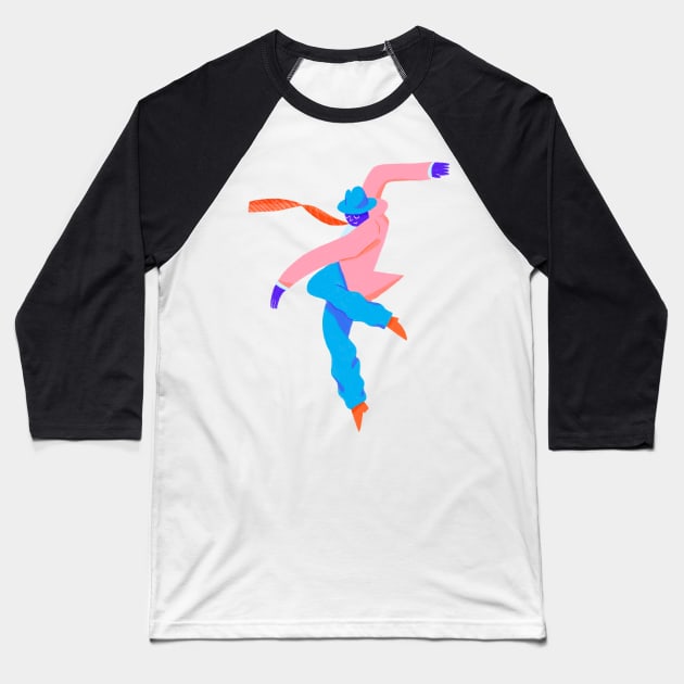 Solo Dancer Baseball T-Shirt by GiuliaM